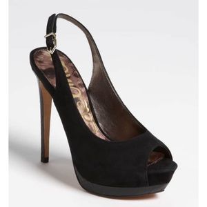 Sam Edelman Penelope black suede heels